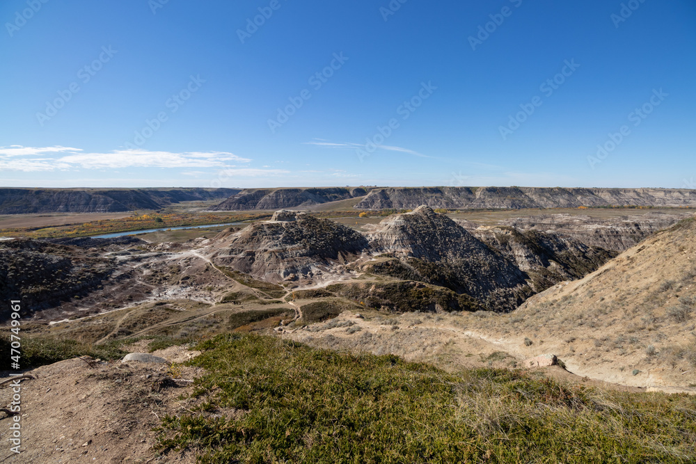 Sweeping vista at Horsethief Canyon in Alberta