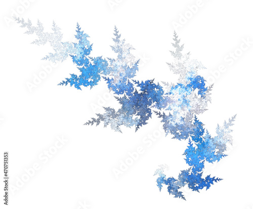 frosty pattern for window, fractal 3d render