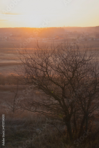 sunrise over the river