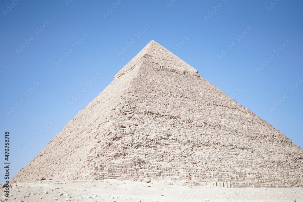 Giza Pyramids in Egypt, 2021.