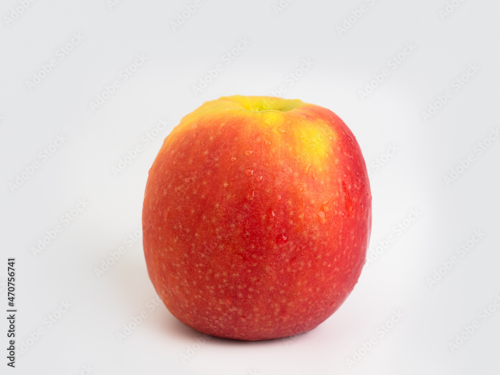 Ripe red apple fruits isolated on white background. Ripe red apple fruits isolated on white background.