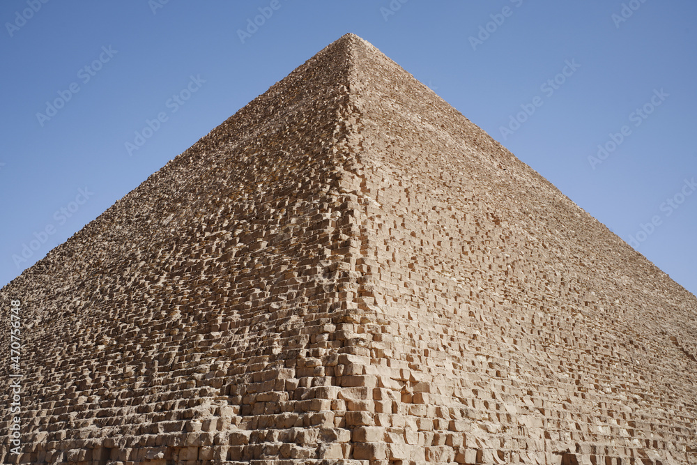 Giza Pyramids in Egypt, 2021.