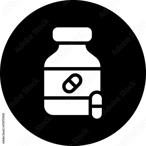 Pills vit glyph icon