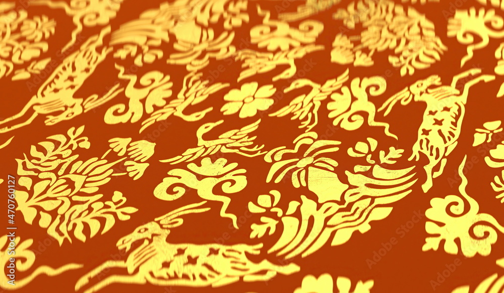 3d rendering of Chinese golden style classical auspicious pattern Chinese New Year background micro-lens. good luck. good fortune. spring festival scrolls 3d rendering of Chinese golden style classical auspicious pattern Chinese New Year background micro-lens. good luck. good fortune. spring festival scrolls