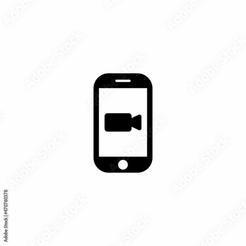 video call icon, video call vector sign symbol