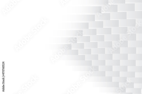 Abstract white and gray color, modern design background with geometric shape. Vector illustration.