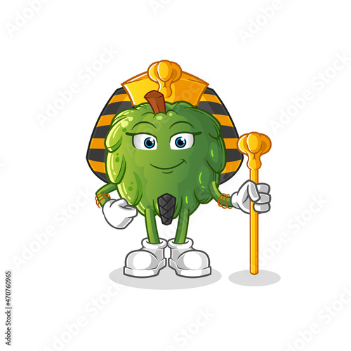 soursop ancient egypt cartoon. cartoon mascot vector