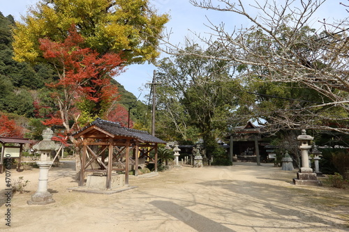 A view of the precincts of Kikkou-jinjya Shrine in Iwakuni City in Yamaguchi Prefecture in Japan　日本の山口県岩国市にある吉香神社の境内の一風景　 © SAGURI　YUKIO