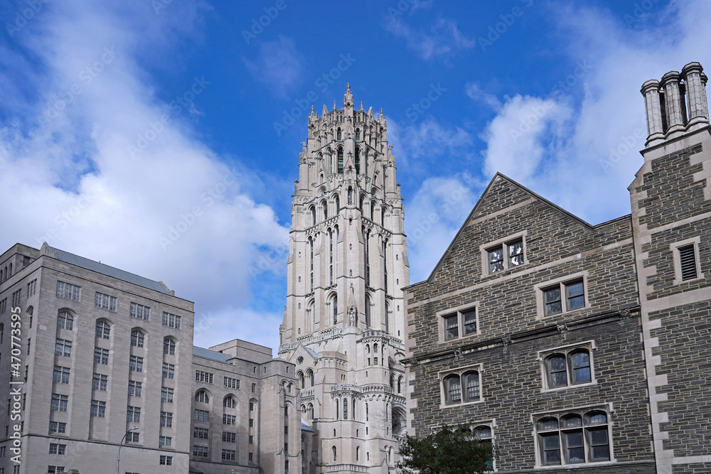 North Manhattan skyline with Riverside Church and Union Theological Seminary