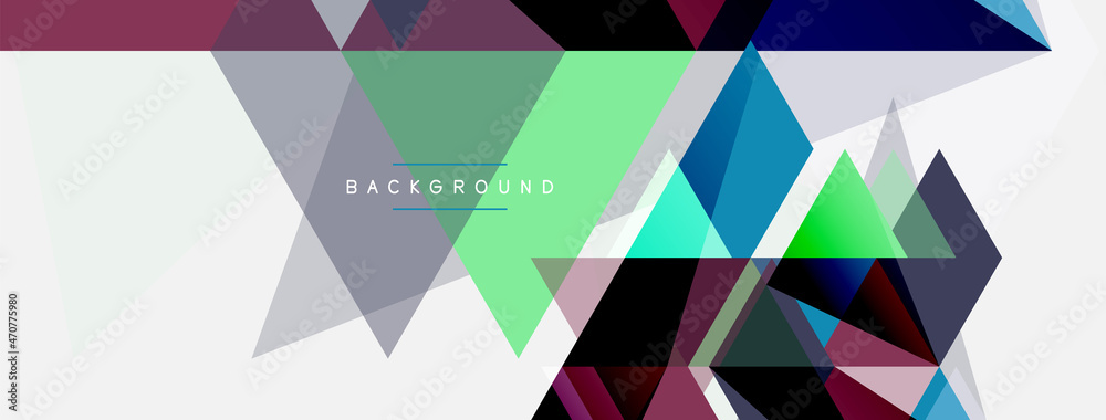 Mosaic triangles geometric background. Techno or business concept, pattern for wallpaper, banner, background, landing page Mosaic triangles geometric background. Techno or business concept, pattern for wallpaper, banner, background, landing page