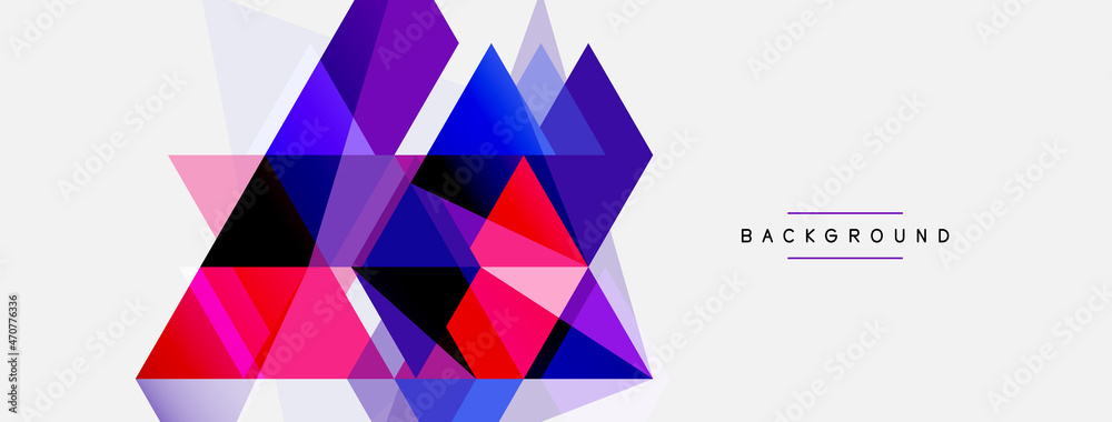 Mosaic triangles geometric background. Techno or business concept, pattern for wallpaper, banner, background, landing page Mosaic triangles geometric background. Techno or business concept, pattern for wallpaper, banner, background, landing page