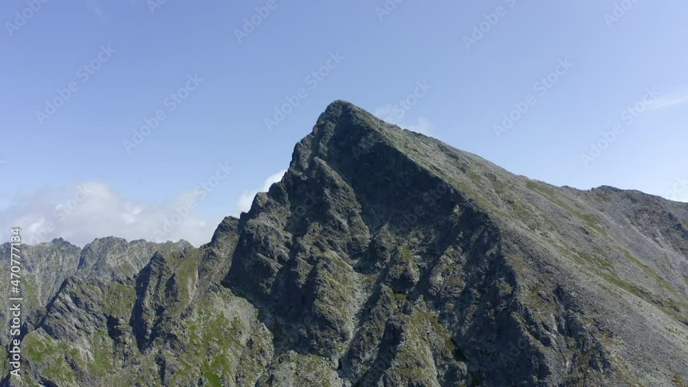 Fly around the top of the mountain Krivan, Slovakia. Fly around the top of the mountain Krivan, Slovakia.