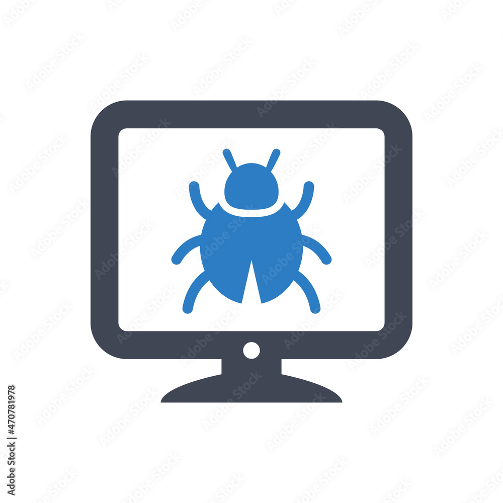 Computer bug icon