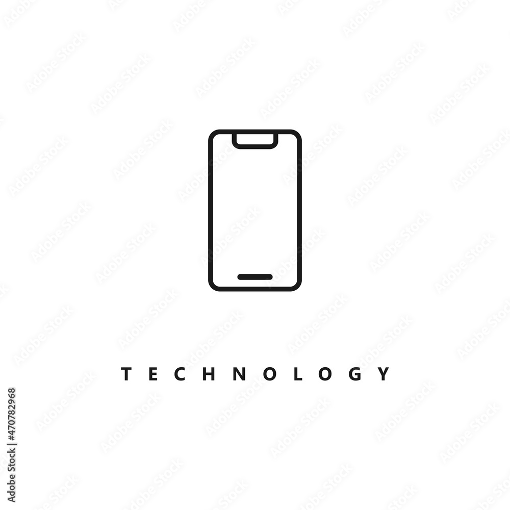 Illustration Vector Graphic of Line Smart Phone Logo. Perfect to use for Technology Company Illustration Vector Graphic of Line Smart Phone Logo. Perfect to use for Technology Company