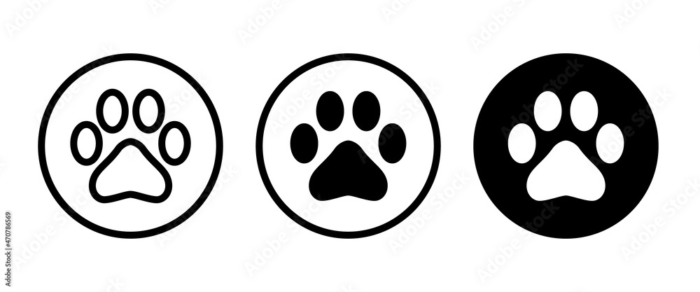 paw print icon, Cat pawprint. Animal tracks logo. Animal footprint icons button, vector, sign, symbol, logo, illustration, editable stroke, flat design style isolated on white linear pictogram paw print icon, Cat pawprint. Animal tracks logo. Animal footprint icons button, vector, sign, symbol, logo, illustration, editable stroke, flat design style isolated on white linear pictogram
