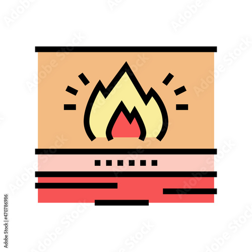 warmth skin color icon vector. warmth skin sign. isolated symbol illustration