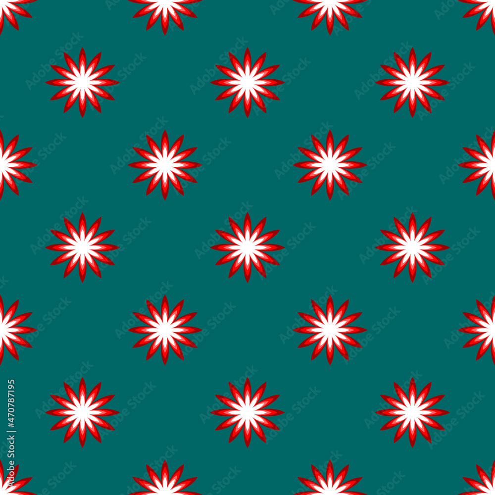 Seamless geometric ethnic fabric pattern,red and white hexagram pattern,for fabric print,batik,wallpaper,curtain,cushion,clothing,wrap,background cyan Seamless geometric ethnic fabric pattern,red and white hexagram pattern,for fabric print,batik,wallpaper,curtain,cushion,clothing,wrap,background cyan