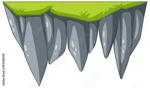 Stalactite stalagmite in cartoon style