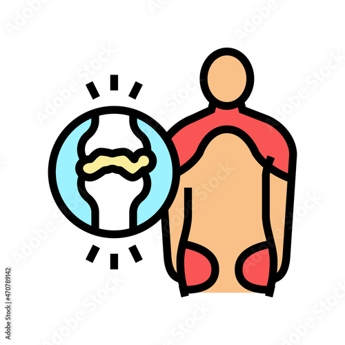 polymyalgia rheumatica color icon vector. polymyalgia rheumatica sign. isolated symbol illustration
