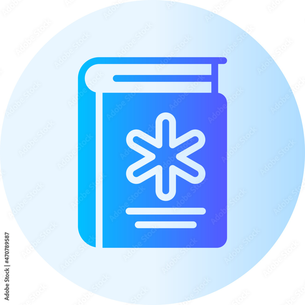 nursing book gradient icon nursing book gradient icon