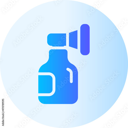 oxygen mask gradient icon