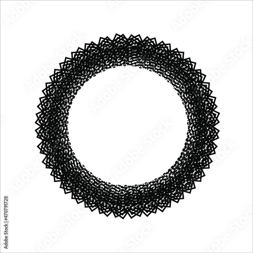 Circle-Shaped Mandala Contemporary Style. Decoration for Interior, Exterior, Carpet, Textile, Garment, Cloth, Silk, Tile, Plastic, Paper, Wrapping, Wallpaper, Pillow, Sofa, Background, Ect. Vector