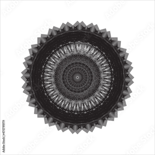 Circle-Shaped Mandala Contemporary Style. Decoration for Interior, Exterior, Carpet, Textile, Garment, Cloth, Silk, Tile, Plastic, Paper, Wrapping, Wallpaper, Pillow, Sofa, Background, Ect. Vector