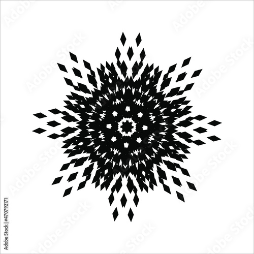 Circle-Shaped Mandala Contemporary Style. Decoration for Interior, Exterior, Carpet, Textile, Garment, Cloth, Silk, Tile, Plastic, Paper, Wrapping, Wallpaper, Pillow, Sofa, Background, Ect. Vector