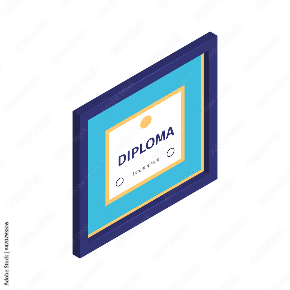 Diploma Frame Graduation Composition Diploma Frame Graduation Composition