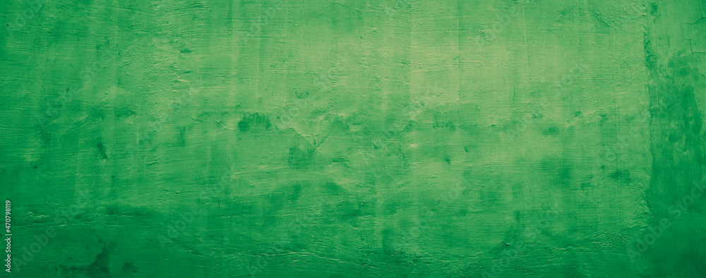 green abstract concrete wall texture background, panoramic background