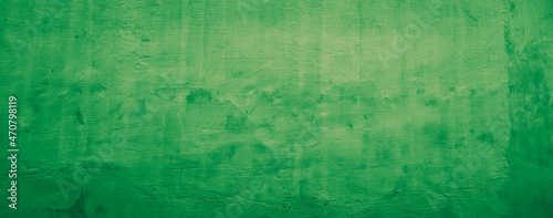 green abstract concrete wall texture background, panoramic background
