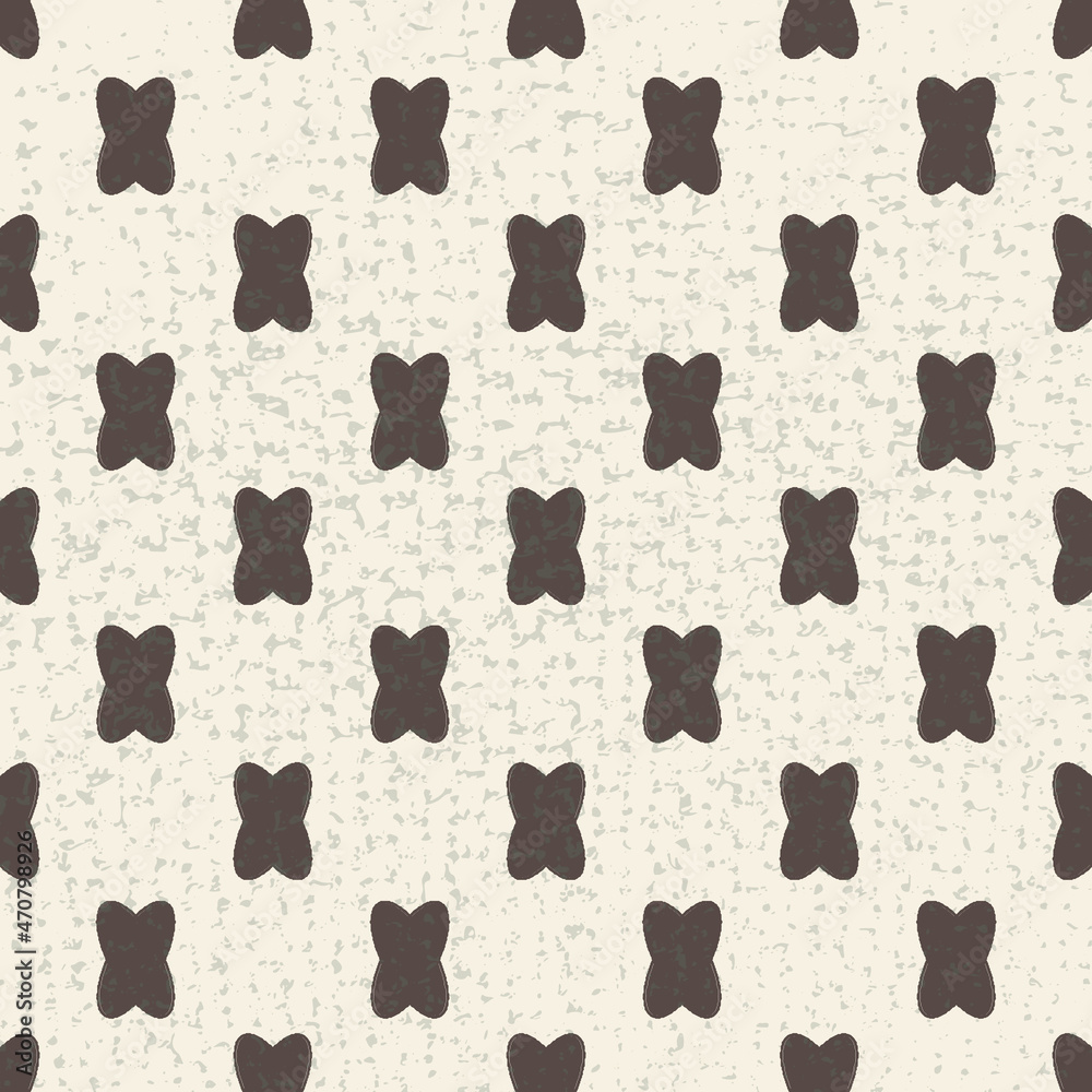 Obraz premium abstract form with texture vector seamless repeat pattern print background