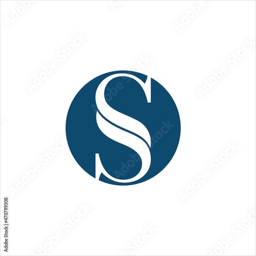 initials s logo vector template emblem