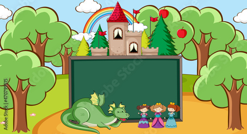 Fairy tale banner template