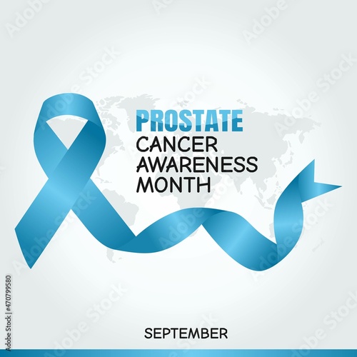 September is Prostate Awareness Month Vector Illustration