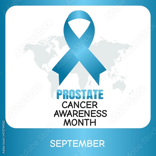 September is Prostate Awareness Month Vector Illustration