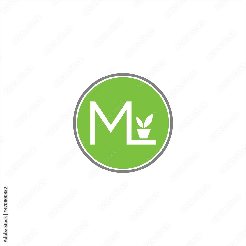 initials m logo vector template plant initials m logo vector template plant