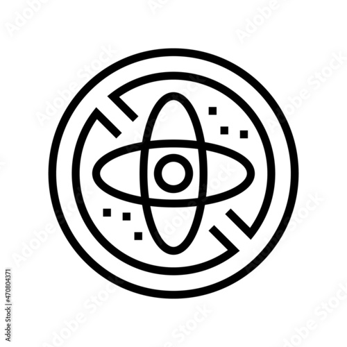 sulfate free cosmetic line icon vector. sulfate free cosmetic sign. isolated contour symbol black illustration