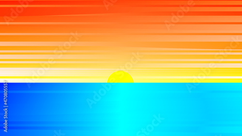 A simple design of sunset background