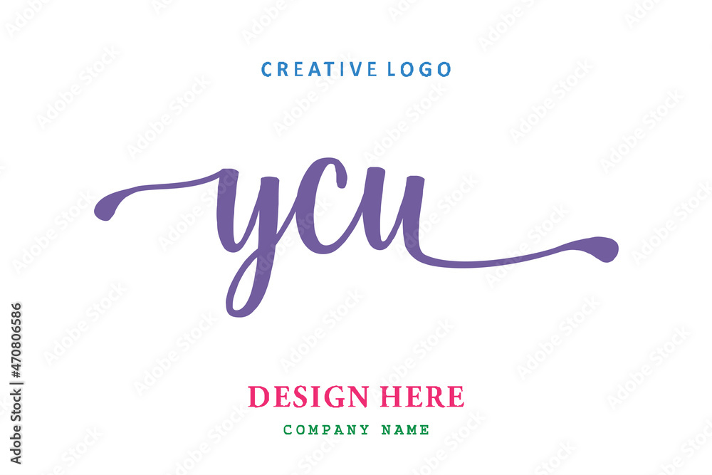 YCU lettering logo is simple, easy to understand and authoritative YCU lettering logo is simple, easy to understand and authoritative