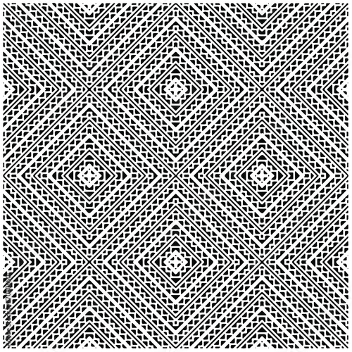
Vector seamless models. Modern stylish texture. Composition from regularly repeating geometrical element. Monochrome, simple. Vector illustrations.
