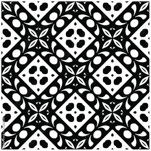 
Vector seamless models. Modern stylish texture. Composition from regularly repeating geometrical element. Monochrome, simple. Vector illustrations.
