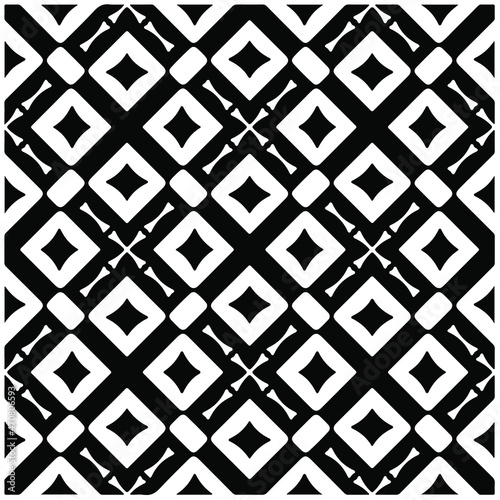 
Vector seamless models. Modern stylish texture. Composition from regularly repeating geometrical element. Monochrome, simple. Vector illustrations.
