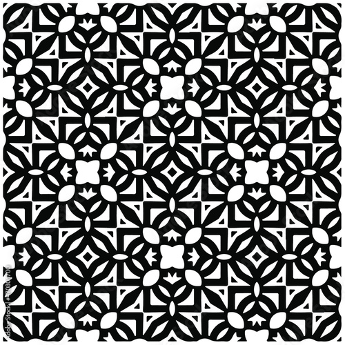
Vector seamless models. Modern stylish texture. Composition from regularly repeating geometrical element. Monochrome, simple. Vector illustrations.
