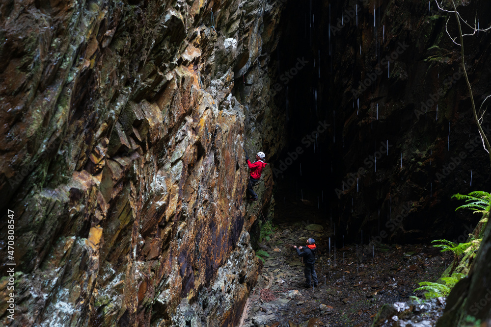 Drytool rock climbing in North Wales Drytool rock climbing in North Wales