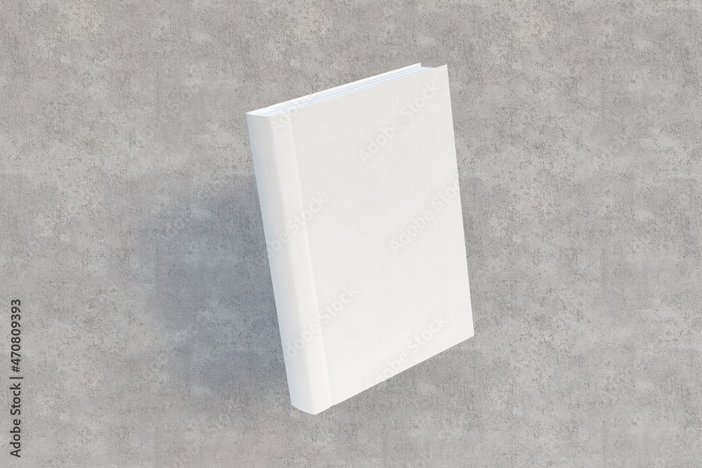 3D Illustration. Blank hardcover book mockup. Template ready for your design. 3D Illustration. Blank hardcover book mockup. Template ready for your design.