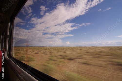 Prairie in Arizona from Train window