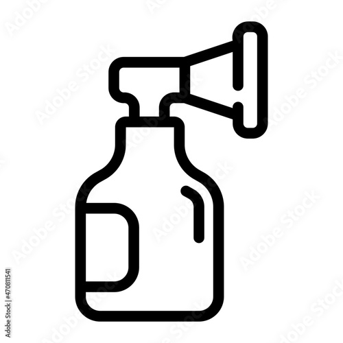 oxygen mask line icon