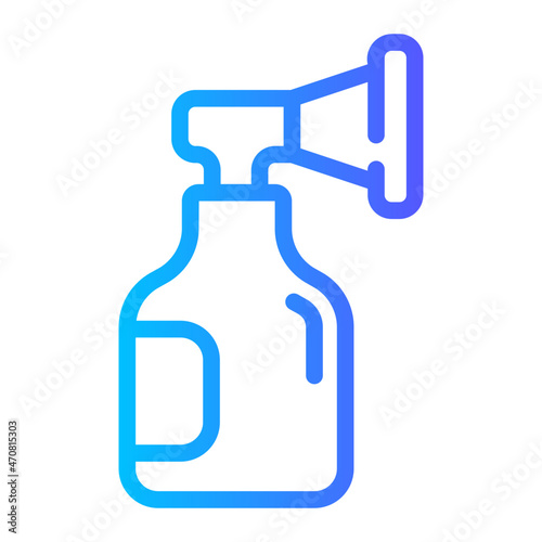 oxygen mask line icon