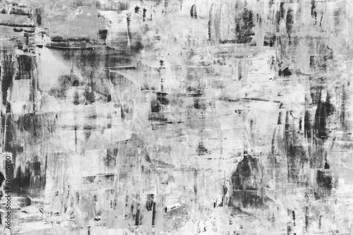 Paint background wallpaper, abstract monochrome brushstroke texture